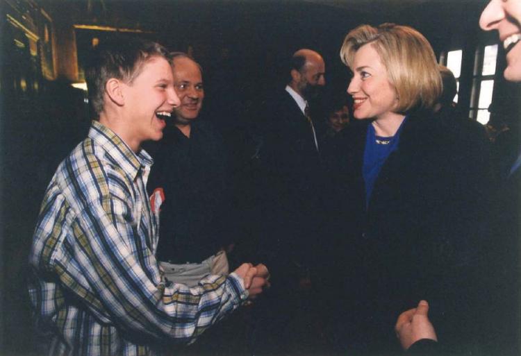 Hillary Clinton zu Besuch, Walti Mathis, 31.01.1998