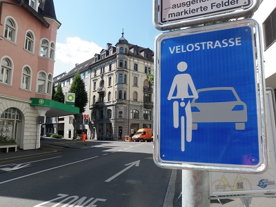 Pilotversuch Velostrasse