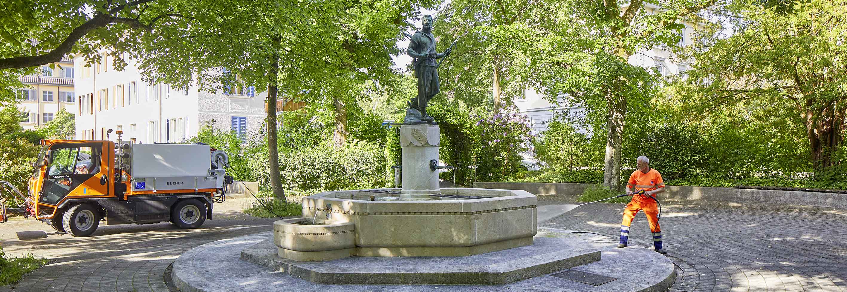Tellbrunnen im Lindengarten