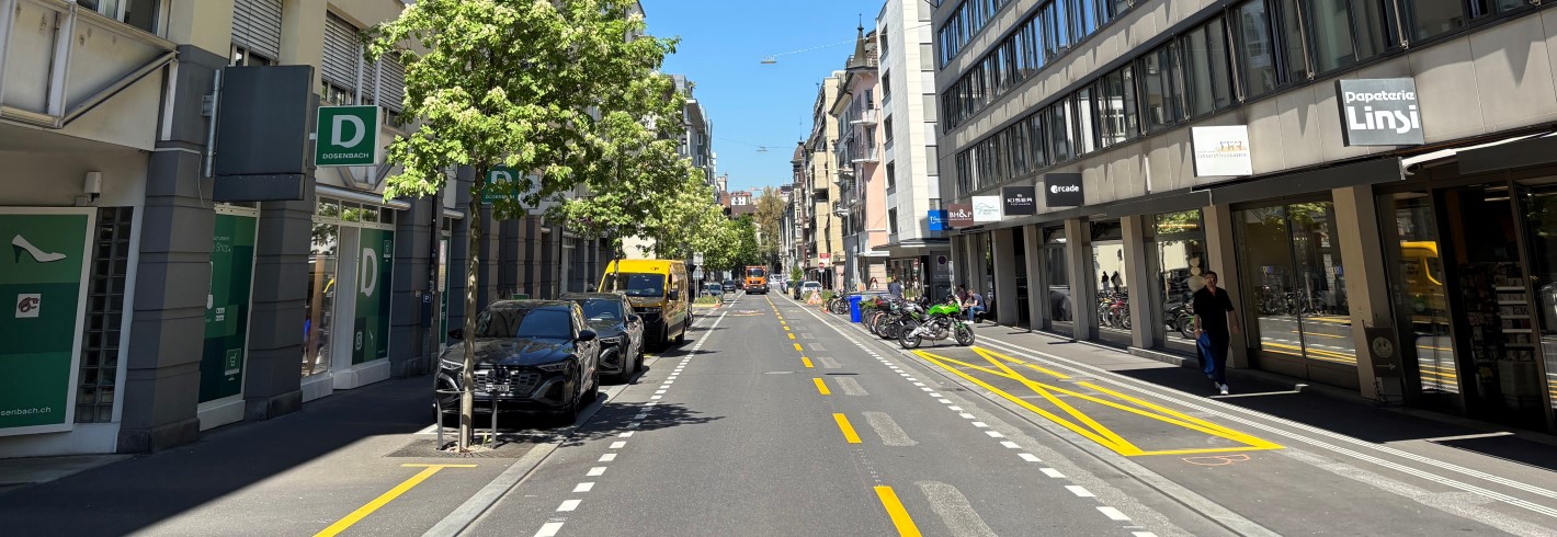 Start für den einjährigen Testbetrieb in der Winkelriedstrasse