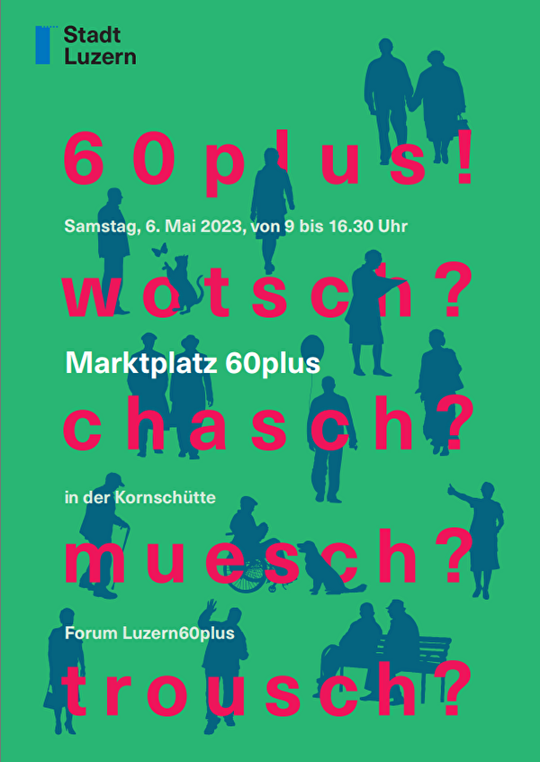 Titelseite Flyer Marktplatz 60plus