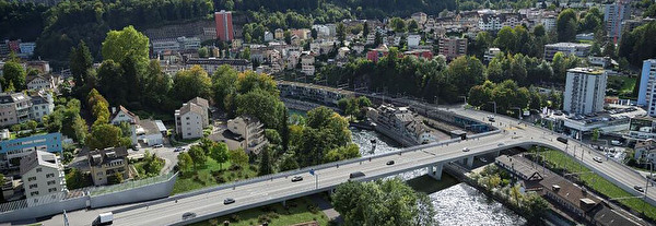 Reussportbrücke, Visualisierung Swiss Interactive AG, Aarau
