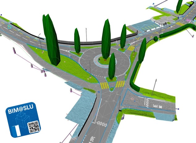 Pilot Roupigenstrasse - Ausschnitt des BIM-Modells aus der Phase Planung