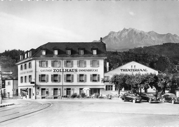 Im Theatersaal neben dem «Schönegg» – so nannten die Reussbühler ihr Zollhaus –, fanden zahlreiche, rege besuchte Konzerte statt.