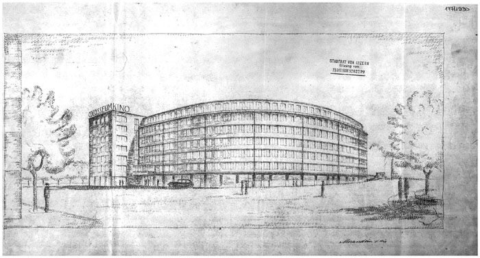 Zu Beginn schien der Name des Kinos noch nicht festzustehen. Hier wurde es aus nachvollziehbaren Gründen als Colosseum bezeichnet.