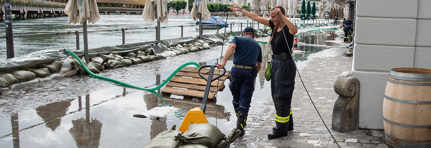Feuerwehr Stadt Luzern Hochwasser