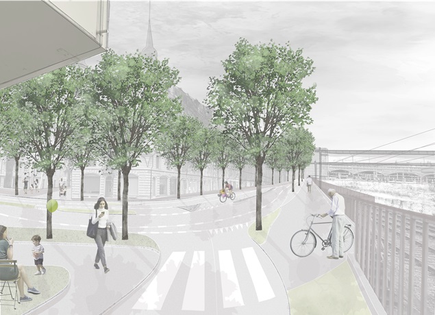 Einmündung Zentralstrasse 2 Neu