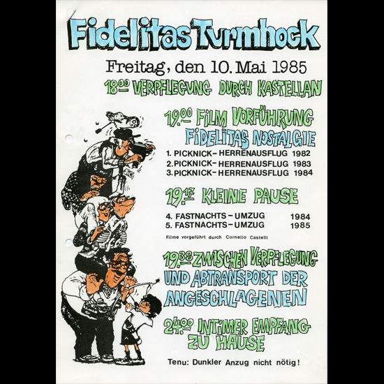 1979 erhielt die Gesellschaft ihr eigenes Lokal im Rathausturm. Es wird vom Turmkomitee unter der Leitung des Kastellans bewirtschaftet.