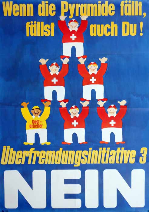 Auftraggeber: Schweizerisches Aktionskomitee gegen die Ausweisung von 500 000 Ausländern.