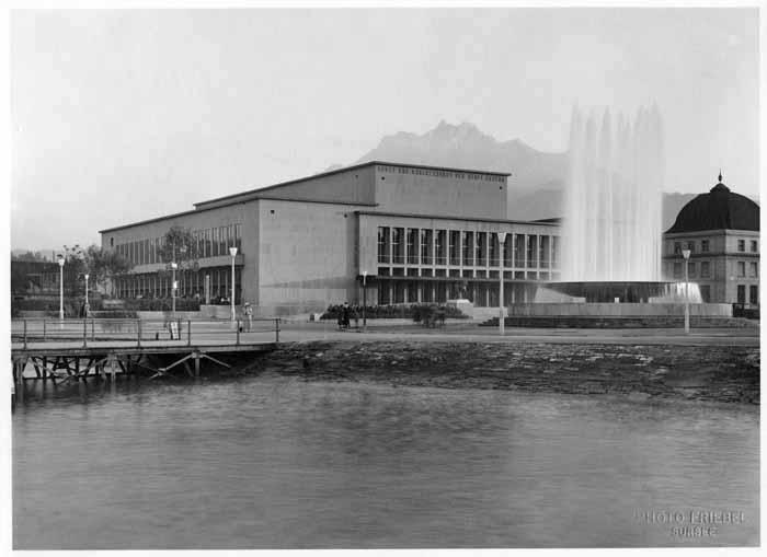 Das von der Stadt Luzern und Charles Kiefer-Halblitzel finanzierte Kunst- und Kongresshaus wurde 1933 fertiggestellt.