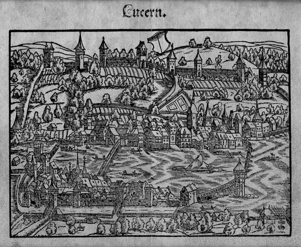 Holzschnitt aus dem «Regiment Gemeiner loblicher Eydgnoschafft» von Josias Simler (1530-1576)