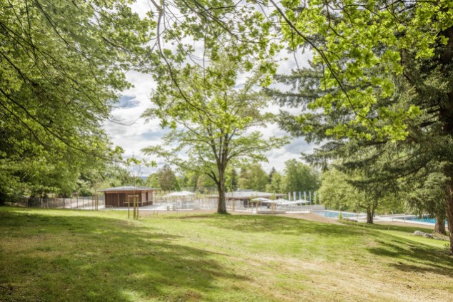 Übersicht über das Waldschwimmbad Zimmeregg