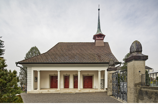 Südfassade der Abdankungshalle