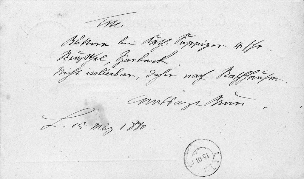 Amtsarzt Brun meldete die Erkrankung der vier Jahre alten Katharina Suppiger: «Nicht isolierbar, daher nach Rathhausen».