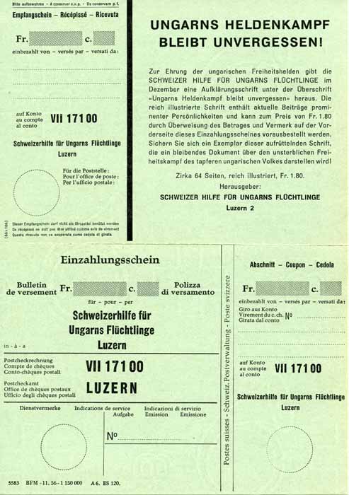 Mit dem Verkauf von «Aufklärungsschrift» und Erinnerungsmarken wurde Geld für Hilfswerke gesammelt.