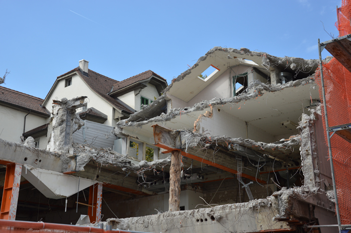 Der Abbruch des C&A-Hauses im Herbst 2018 dauerte einen ganzen Monat.
