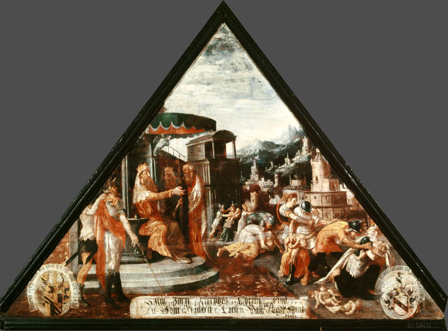 Aus Zorn Herodes Christi Find
Hin Richten liess Vill Junge Khind

Bildnummern: Kdm LU 45a, Inschriftenverzeichnis 72v, von Moos 48