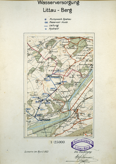 Eine private Genossenschaft erschliesst die Bauernhöfe des Littauer Berges seit 1922 ab dem Grundwasserpumpwerk Spahau. Es befand sich im selben Grundwasserstrom wie Thorenberg.