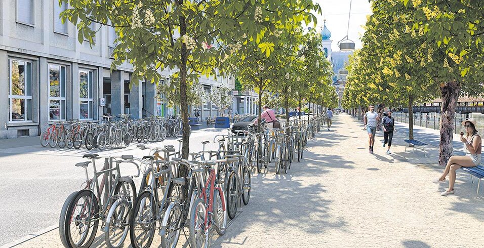Die Bahnhofstrasse wird jetzt neu gestaltet