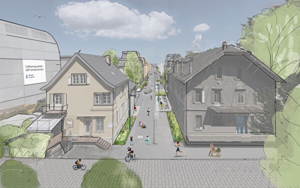 Visualisierung Unterlachenstrasse