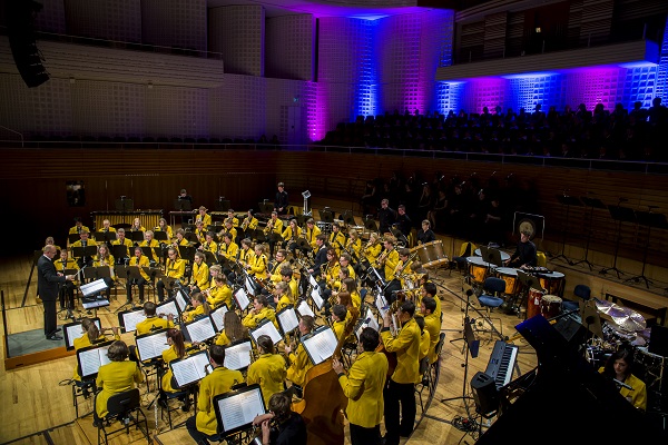 Das JBL Jugendblasorchester Luzern im KKL