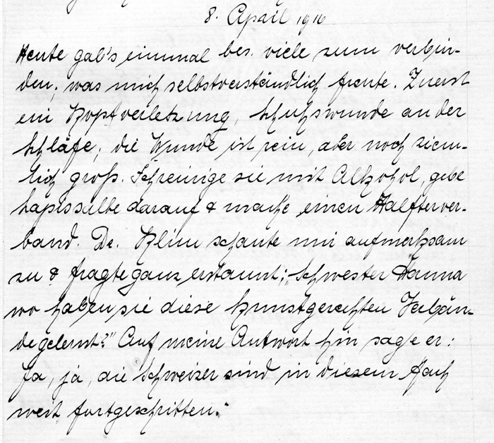 Hanna Elmiger erhielt viel Anerkennung für Ihre fachkundige Arbeit. Zusätzlich zum direkten Lob überreichte ihr der Spitalkommandant am 28. Mai feierlich eine Brosche als Auszeichnung.