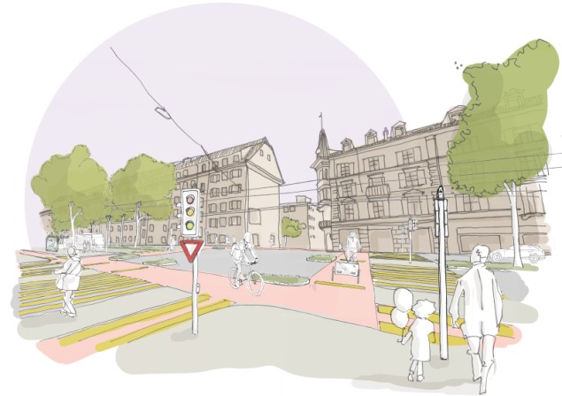Visualisierung Neugestaltung Tribschenstrasse