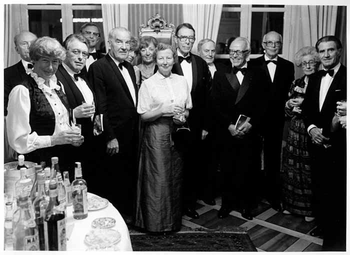 Der Luzerner Stadtrat begrüsste 1982 im Rahmen der IMF die Altbundesräte Rudolf Gnägi, Hanspeter Tschudi und Willi Spühler.