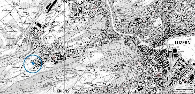 Situationsplan Areal 