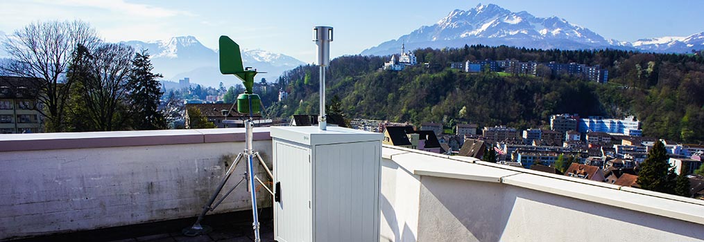 Messstation von Meteo Schweiz / Messgerät «Swisens Poleno» von Swisens AG