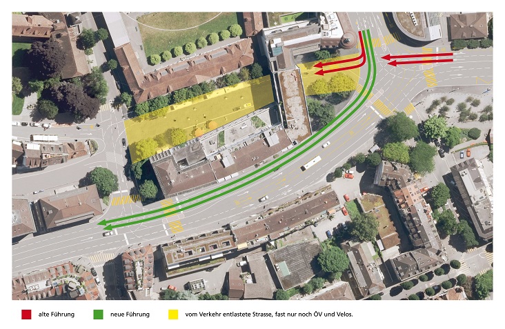 Neue Verkehrsf?hrung Pilatusplatz