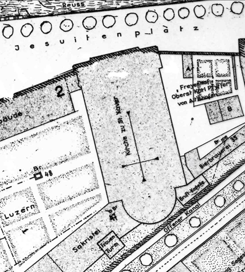 Nach der Fertigstellung 1677 gab es nur noch wenig äusserliche Veränderungen. Die Gruft-Kapelle für die verstorbenen Jesuitenpatres wurde noch vor 1890 abgerissen.