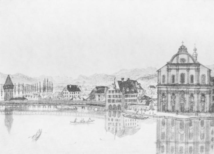 Heute ist der Platz neben der Jesuitenkirche leer, der Freienhof wurde 1948 abgerissen.