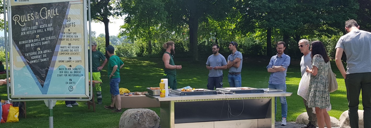 Neuer Elektrogrill auf Ufschötti