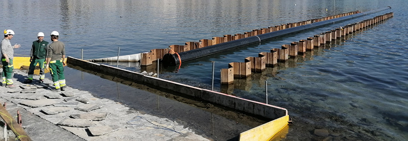 Leitung für die See-Energie-Zentrale Inseliquai