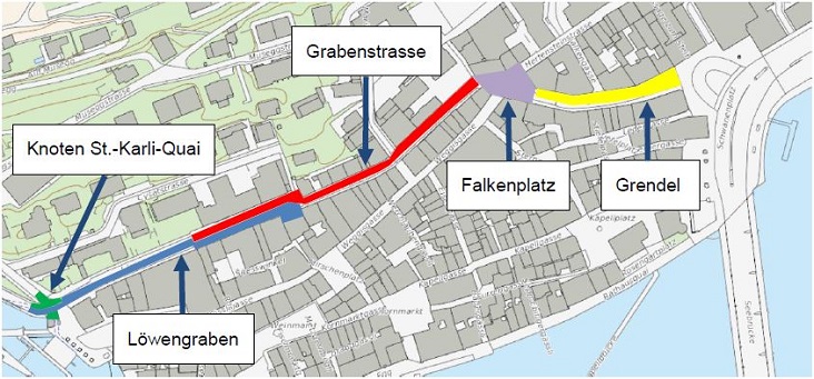 Grendel-L?wengraben Strassensperrung