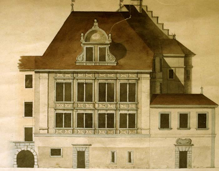 Bis auf die Aufstockung des Anbaus hat sich am heutigen Gebäude der Korporation Luzern seit der Helvetik äusserlich nur wenig verändert.