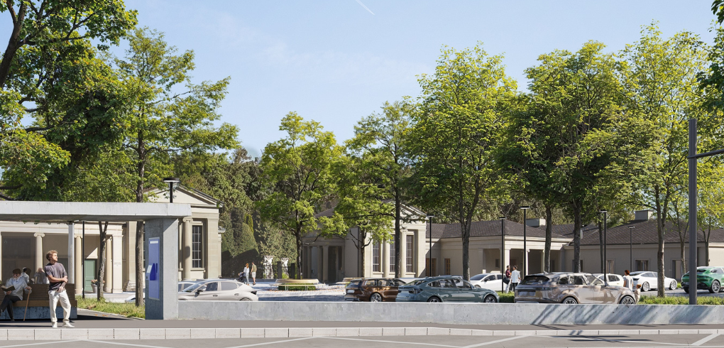 Entsiegelung und Aufwertung der Vorzone beim Friedhof Friedental