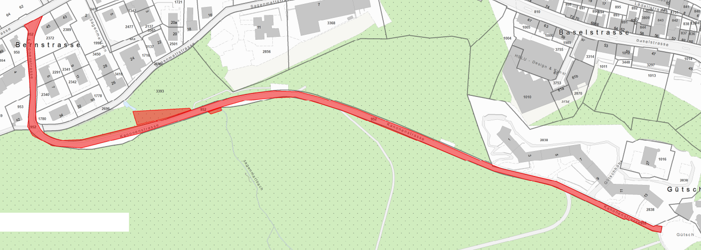 Übersichtsplant Kanonenstrasse