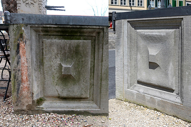Detail vorher nachher