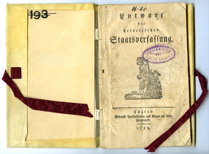 Den Luzerner Druckereien brachte die neue Regierung mit ihren zahlreichen Proklamationen und gesetzgeberischen Texten lukrative Aufträge.