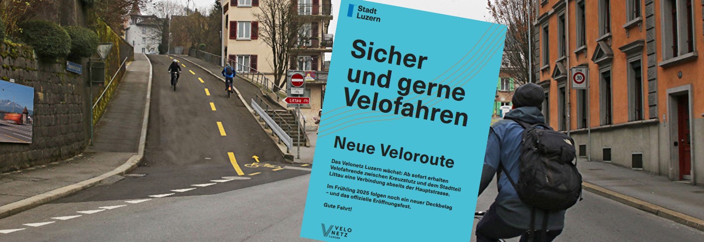 Neubau Veloroute Littau – Alternative zur Bernstrasse