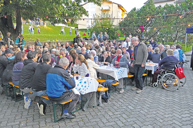 Wesemlin-Quartier im Fussballfieber