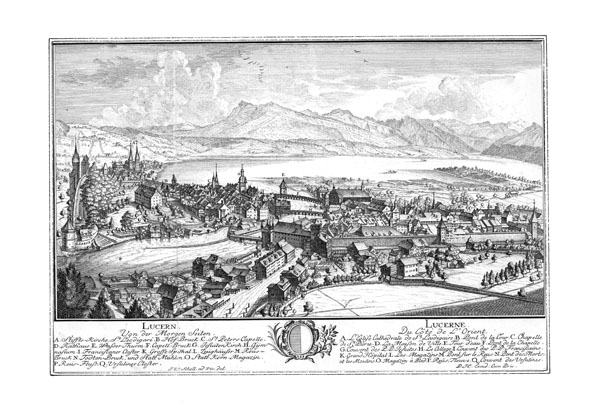 Kupferstich in der «Neuen und vollständigen Topografie der Eydgenossschaft...» von Herrliberger