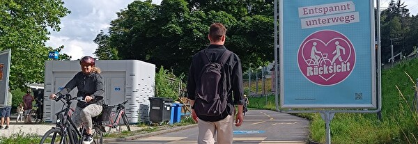 Kampagne Rücksicht Xylophonweg