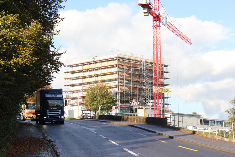 Anfahrt auf der Ruopigenstrasse.
