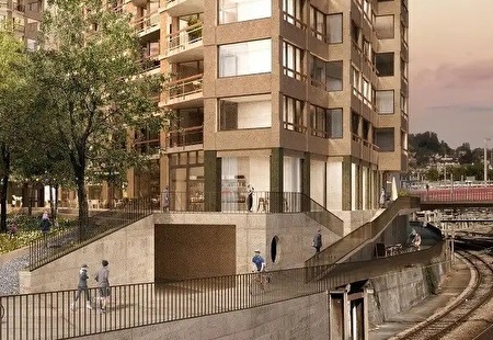 Visualisierung Rad- und Gehweg Neustadt- und Zentralstrasse