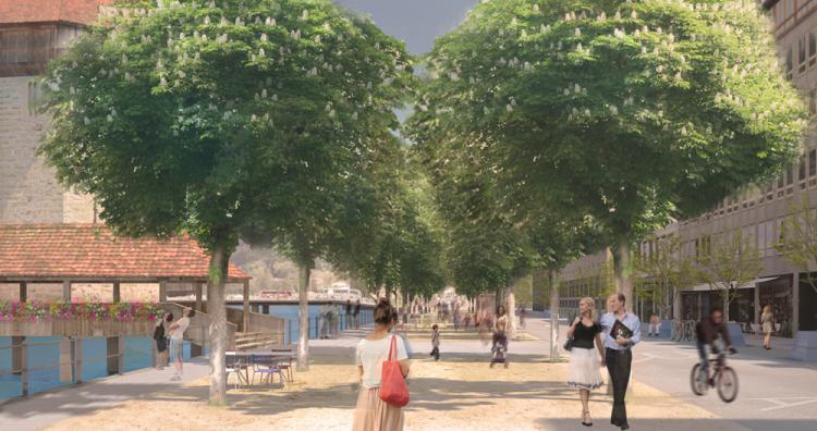 Projekt „take a walk on the bright side“ von Koepfli Partner gmbh, Luzern, Enzmann + Fischer AG, Zürich, und AKP Verkehrsingenieur AG, Luzern,