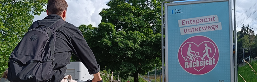 Foto Rücksichtskampagne 2024 (Quelle: Stadt Luzern)