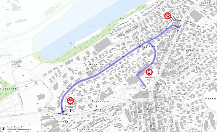 Fahrverbot Libellenstrasse